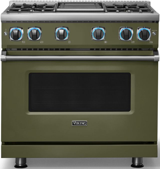Viking® 7 Series 36" Martini Pro Style Liquid Propane Gas Range with Griddle-3