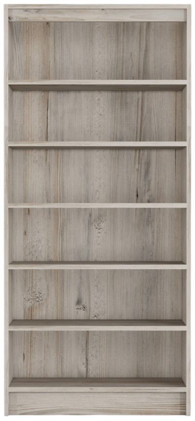 Perdue Woodworks Big Chester Frosted Pine 6-Shelves Bookcase-1