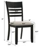 Crown Mark Folio Black/Gray Side Chair-2
