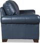 Craftmaster® Customizable CM Leather Pleated Rolled Arm Loveseat-1