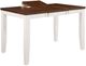 TEI Casanova Cinnamon Gathering Table with White Base-4