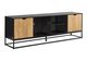 Monarch Specialties Inc. Black 72" Metal TV Stand with 2 Doors-0