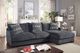 Furniture of America® Kaylee 2-Piece Gray Right-Arm Facing Sectional and Chaise-1