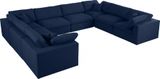 Navy Linen Fabric