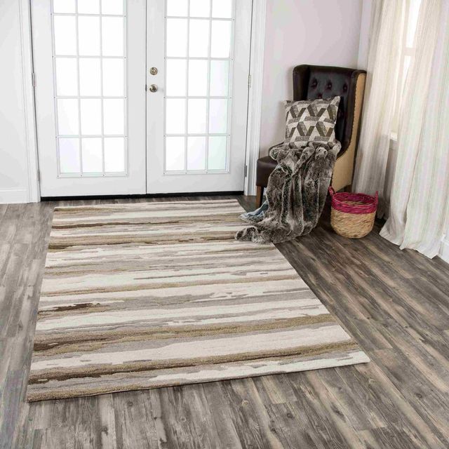 Rizzy Home Vogue Neutral 5’x 8' Area Rug-4