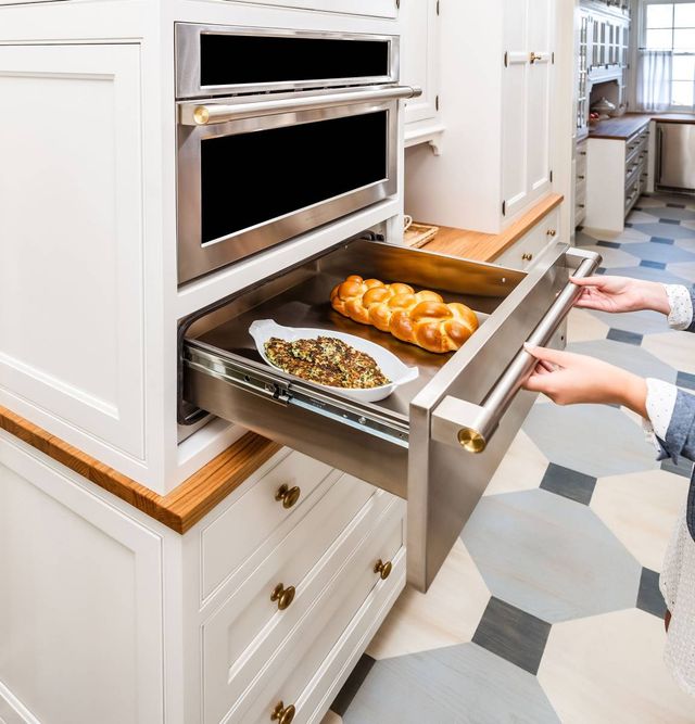 Monogram® Statement Collection 30" Stainless Steel Warming Drawer-2