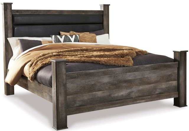 Signature Design by Ashley® Wynnlow 6-Piece Gray King Poster Bed Set-1