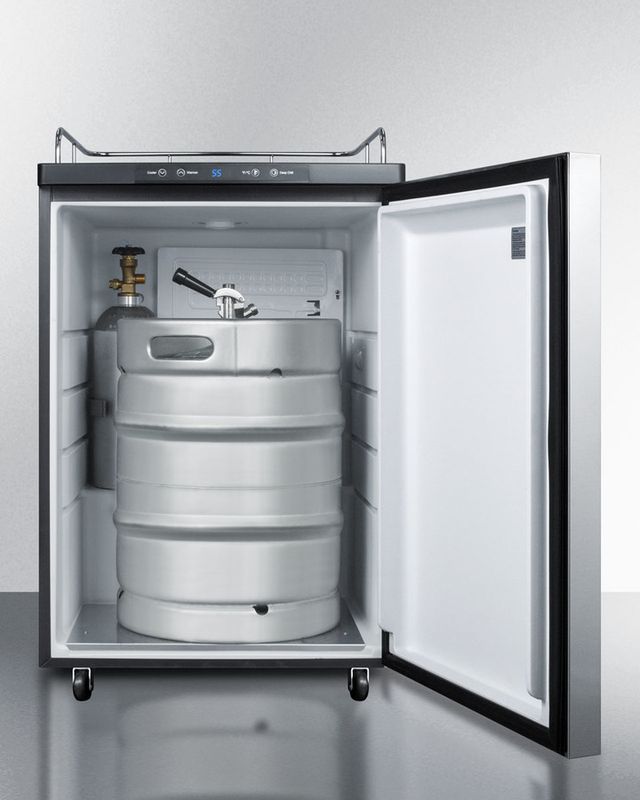 Summit® 5.6 Cu. Ft. Stainless Steel Beer Cooler/Kegerator-3