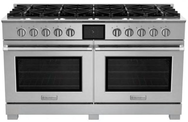 Bluestar® 60" Stainless Steel Pro Style Dual Fuel Range-0