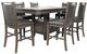 Jofran Inc. Manchester 7-Piece Gray/Warm Wood Counter Dining Set-0
