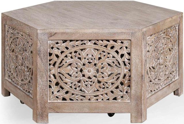 Parker House® Crossings Eden Toasted Tumbleweed Cocktail Table-0
