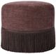 Four Hands Sinclair Laughlin Plum/Plum Fringe Ottoman-4