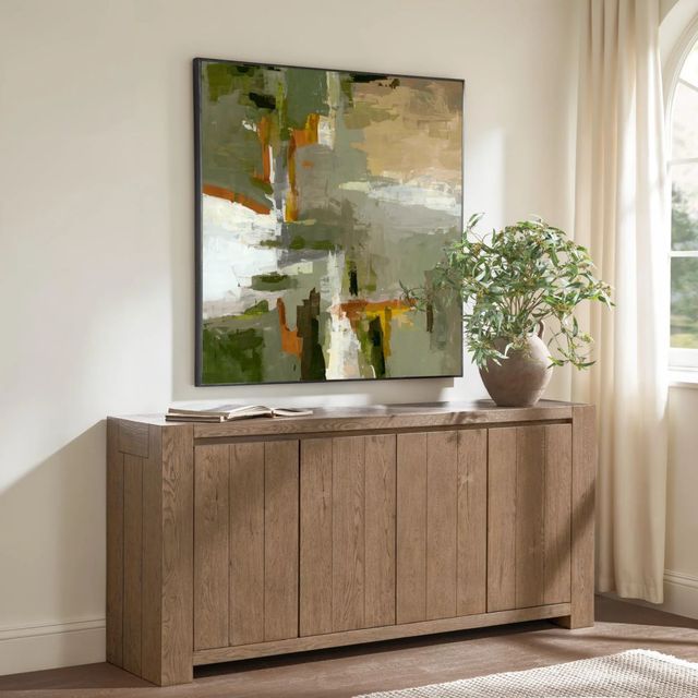 Classic Home Bristol Cafe Brown 4-Door Cabinet-1