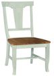John Thomas Furniture® Vista Hickory/Shell Panel Back Dining Side Chair-0