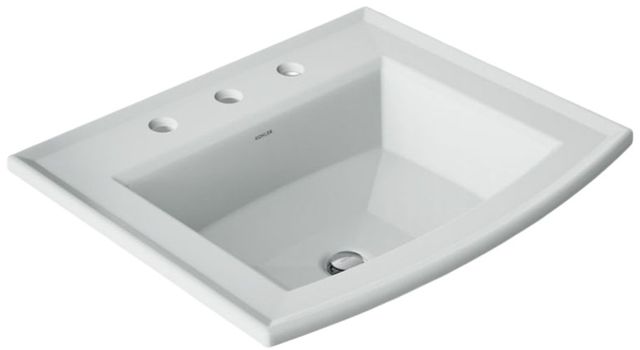 Kohler Archer® Ice Grey 22.75" Rectangular Drop-In Bathroom Sink-0