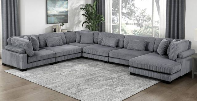 Homelegance® Traverse 6-Piece Gray U-Shape Modular Sectional with Reversible Chaise-1