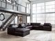 Signature Design by Ashley® ModMax II 8-Piece Black Left-Arm Facing Sectional and Chaise with Storage Consoles-1