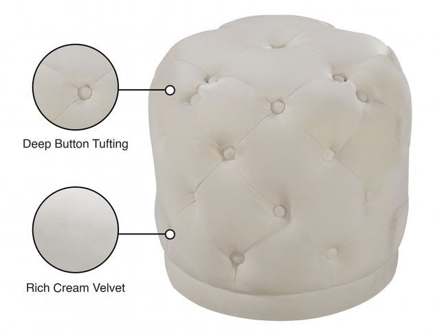 Meridian Furniture Harper Cream Stool-2