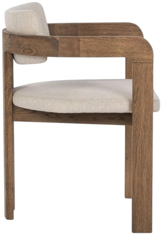 Classic Home Labelle Tan Oak Dining Arm chair-3