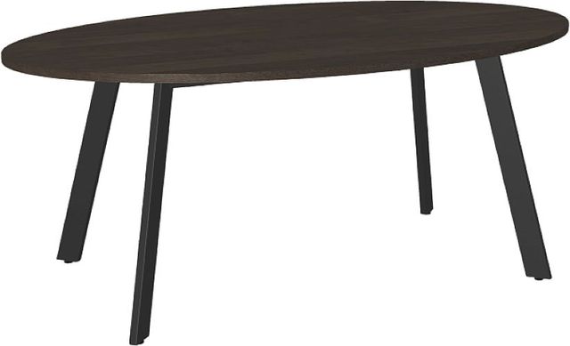 Amisco Customizable Lidya 72" Oval Dining Table with 1" Birch Veneer Top-0