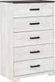 Signature Design by Ashley® Shawburn 4-Piece Whitewash Queen Panel Headboard Bedroom Set-3