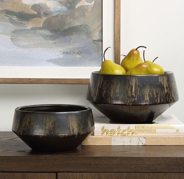 Uttermost® Bronze Duo 2-Piece Bronze Vases Set-1