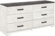 Signature Design by Ashley® Shawburn 2-Piece Whitewash/Charcoal Gray Full Platform Bed Set-2