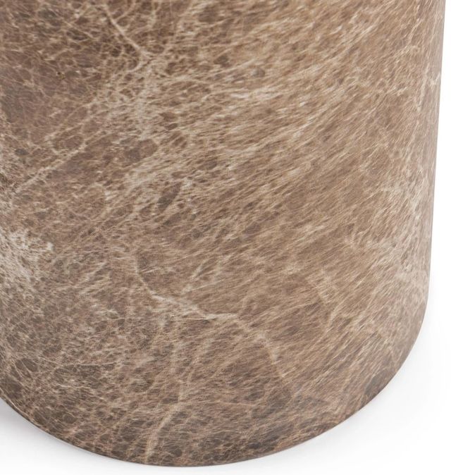 Classic Home Norfolk Brown/Ivory Medium Round Display Pedestal-4