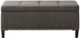 Olliix by Madison Park Charcoal Shandra II Tufted Top Storage Bench-0
