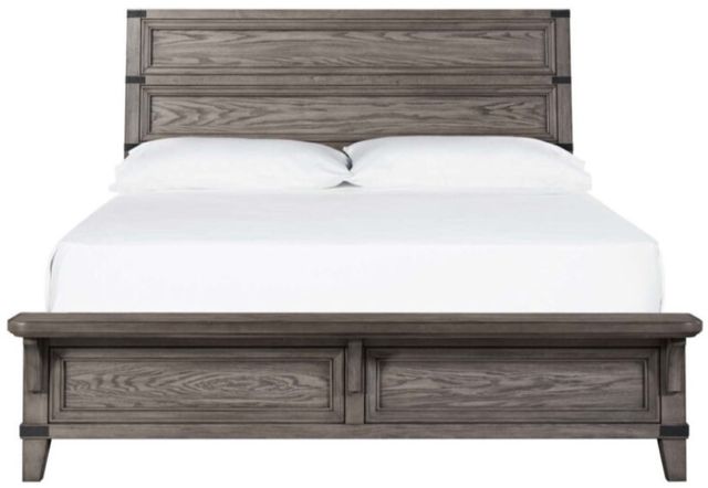 Intercon Forge Wire Brushed Steel Gray California King Panel Bed-2