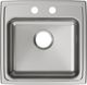 Elkay Lustertone® Classic Lustrous Satin 19-1/2" x 19" x 5" 2-Hole Single Bowl Drop-In ADA Sink-1