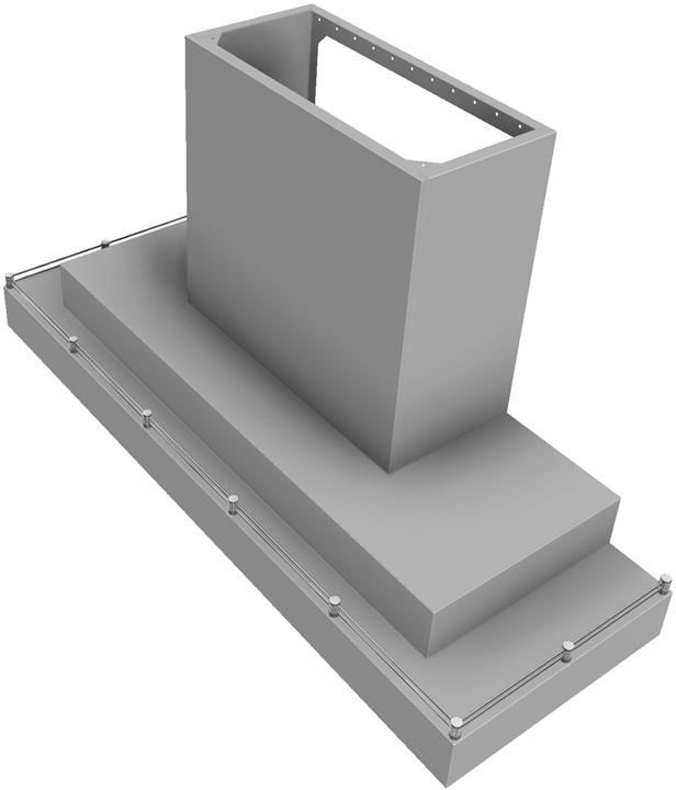 Vent-A-Hood® 60" Stainless Steel Contemporary Wall Mount Range Hood-3