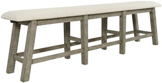 Jofran Inc. Telluride Beige/Driftwood Counter Bench-0