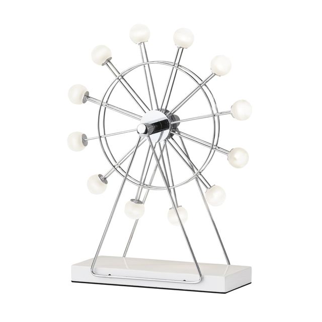 Adesso® Coney Chrome Smal Led Ferris Wheel Lamp-0