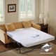 Olliix by Sleep Philosophy White Queen Holden Waterproof Sofa Bed Mattress Protection Pad-0