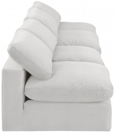 Meridian Furniture Comfy 4-Piece Cream 156" Modular Sofa-2