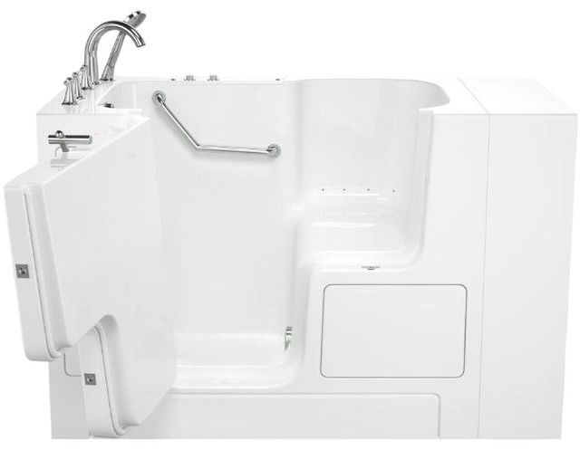 American Standard Gelcoat White 32” x 52” Outward Opening Door Walk-In Bathtub with Air Spa system-3