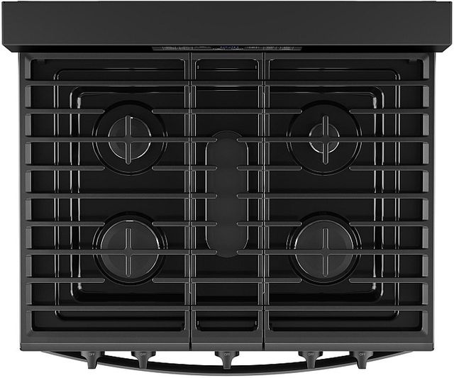 Whirlpool® 30" Black Freestanding Gas Range with Air Cooking Technology-1