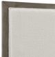 Elements International Versailles Contemporary Gray/White Queen Upholstered Panel Bed-2