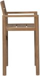 Vanguard® Furniture Customizable Horizon Teak Outdoor Barstool without Cushion-2