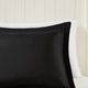 Olliix by Madison Park Essentials Larkspur Black and Black Twin/Twin XL 3M Scotchgard Reversible Down Alternative Comforter Set-2