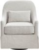 Olliix by Madison Park Ivory/Black Theo Swivel Glider Chair-0