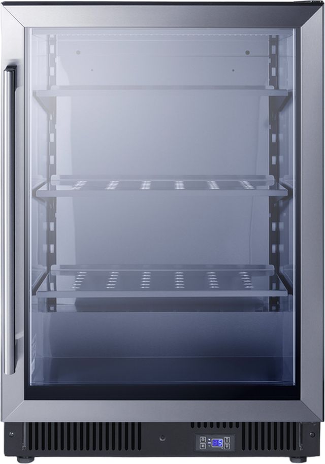 Summit® 24" 5.1 Cu. Ft. Stainless Steel Undercounter Freezer-0