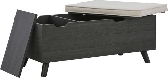 Signature Design by Ashley® Yarlow Gray/Linen Storage Bench-1