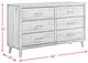 Elements International Malibu Walnut 6-Drawer Dresser-2