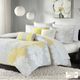 Olliix by Madison Park 6 Piece Yellow Full/Queen Lola Printed Duvet Cover Set-0
