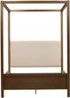Dovetail Furniture Emmalyn Dark Brown Queen Canopy Bed-2