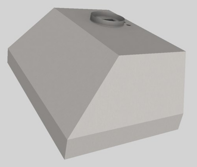 Vent-A-Hood® 30" Stainless Steel Wall Mounted Liner Insert-3