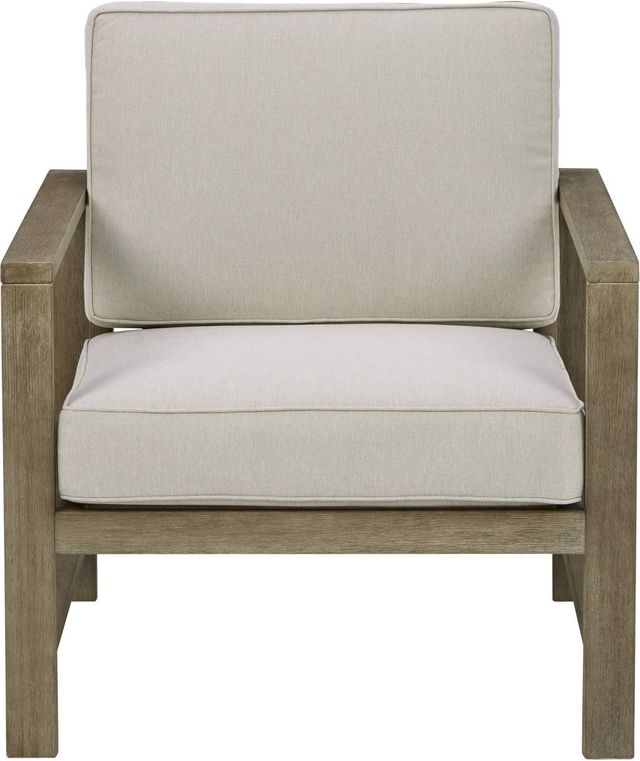 Signature Design by Ashley® Fynnegan Light Brown Outdoor Lounge Chair-0