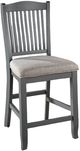 A-America® Port Townsend Gull/Seaside Pine/Smoked Salt Slatback Upholstered Counter Stool-0